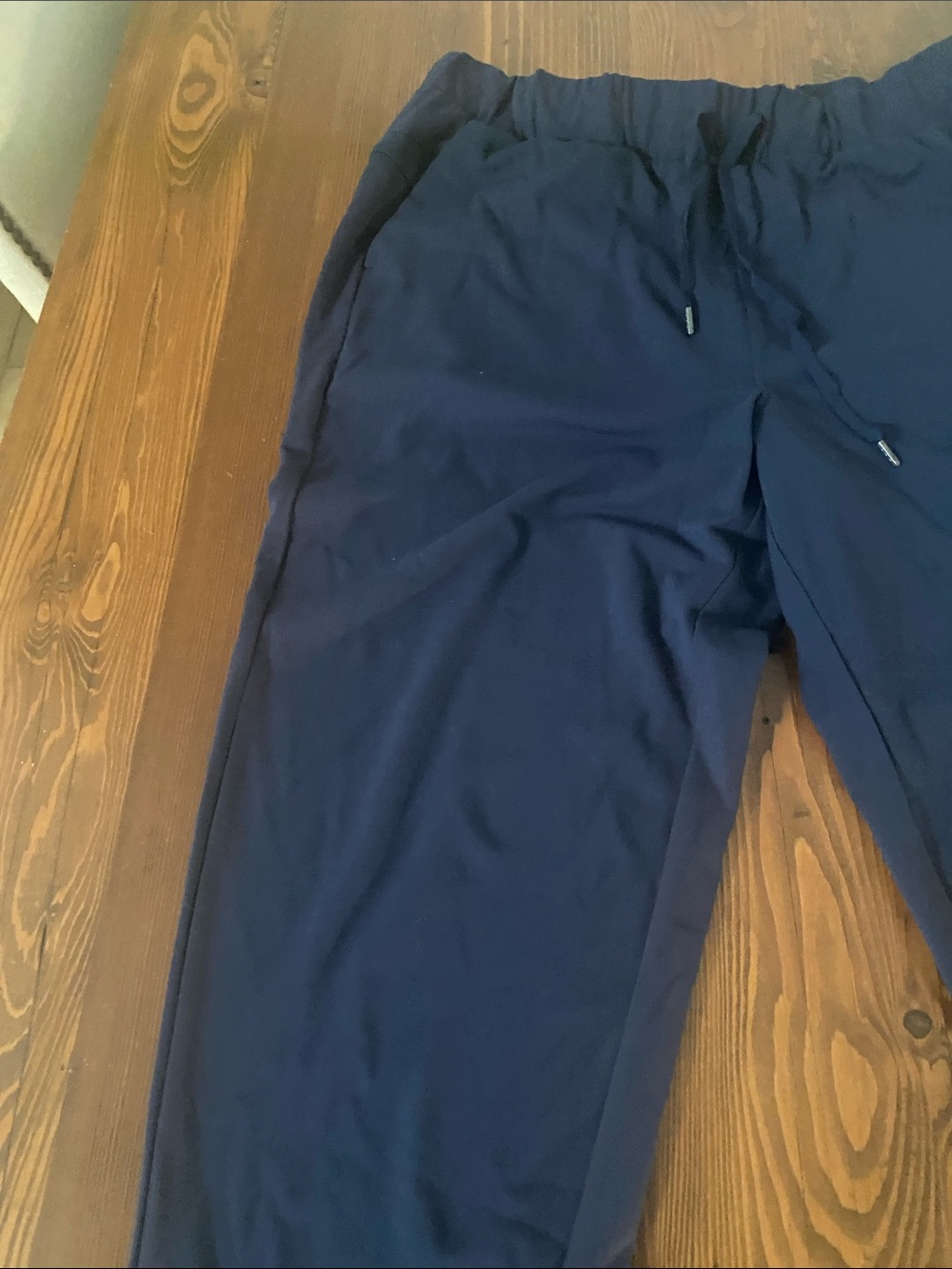 Talbots Navy Drawstring Track Pants - Picture 4 of 7